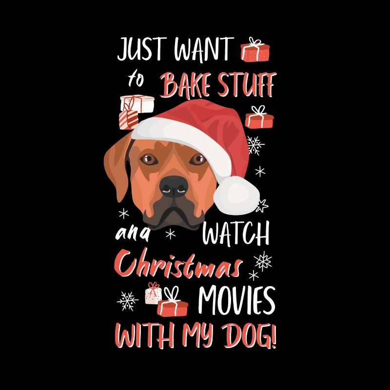 Rhodesian Ridgeback Merry Christmas