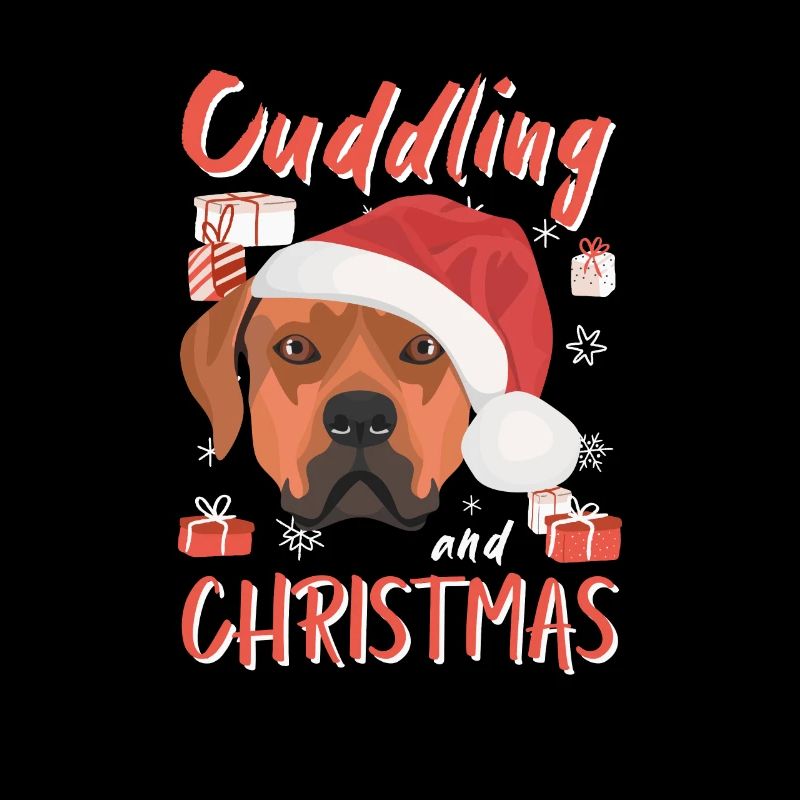 Rhodesian Ridgeback Merry Christmas