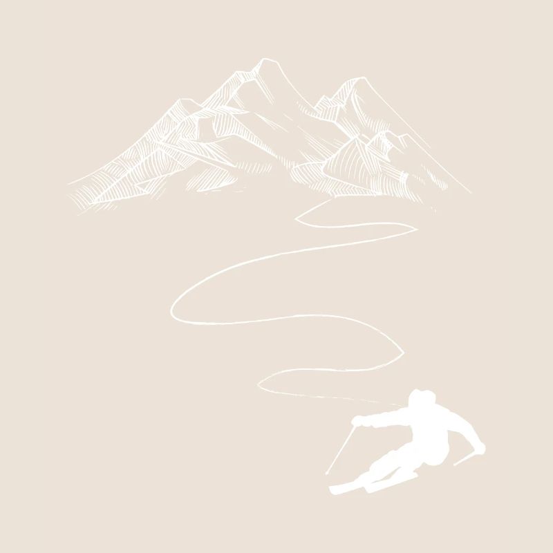 Mountain - Winding Line - Skiing - (9)