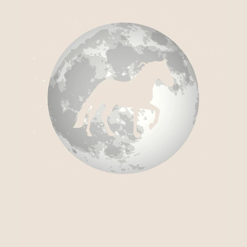 Pleine Lune - Cheval -
