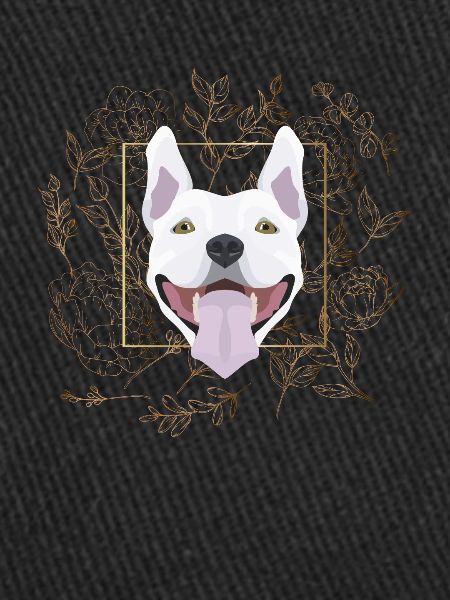 Golden Dog Bull Terrier
