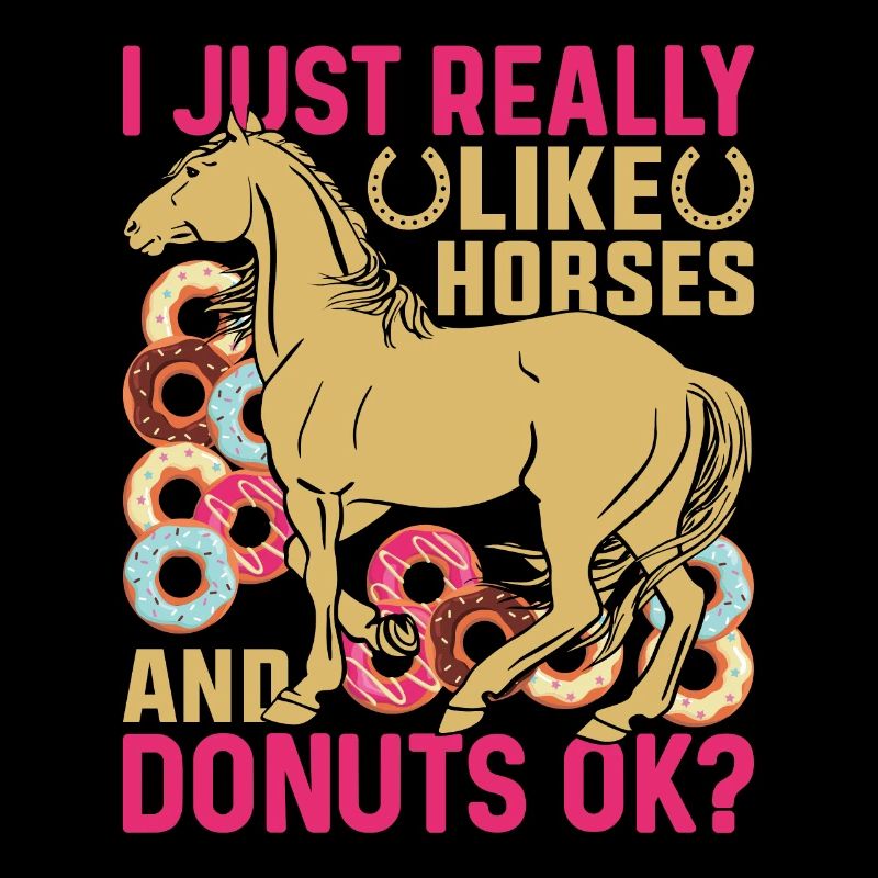 J’aime beaucoup les chevaux et les beignets.