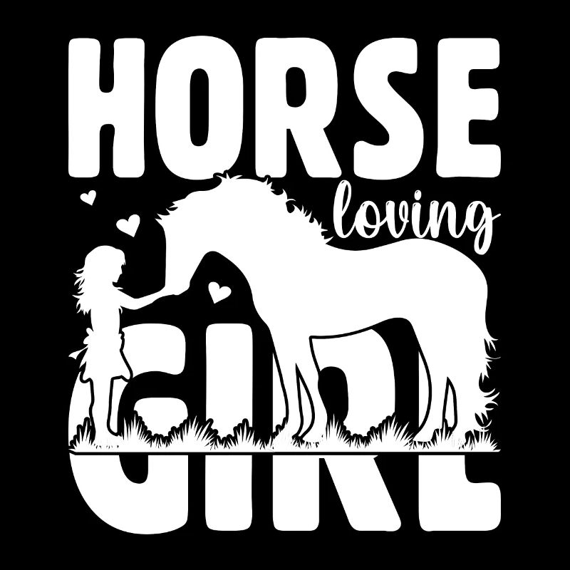 Fille aimant les chevaux -