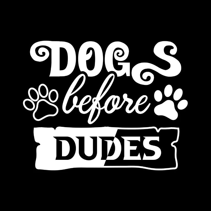 Les chiens devant les gars