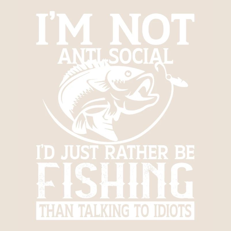 Je ne suis pas antisocial, je préfère simplement pêcher