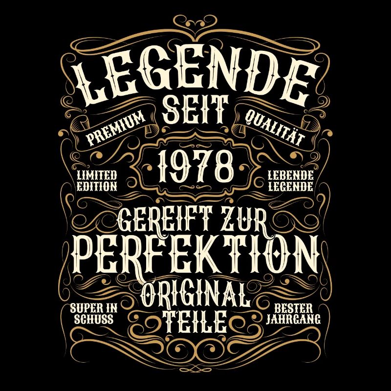 Legende 1978 Geburtstag legendär seit 1978