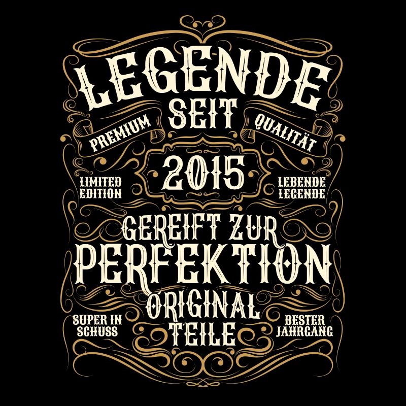 Legende 2015 Geburtstag geboren im Jahr 2015