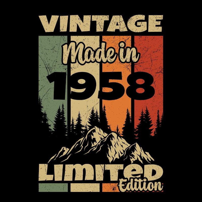 Vintage Retro 1958 Jubiläumsgeschenk 1958