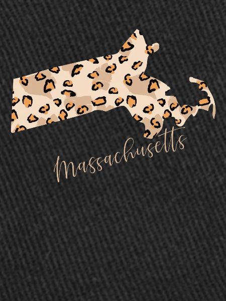 Massachusetts Leopard Pattern Card