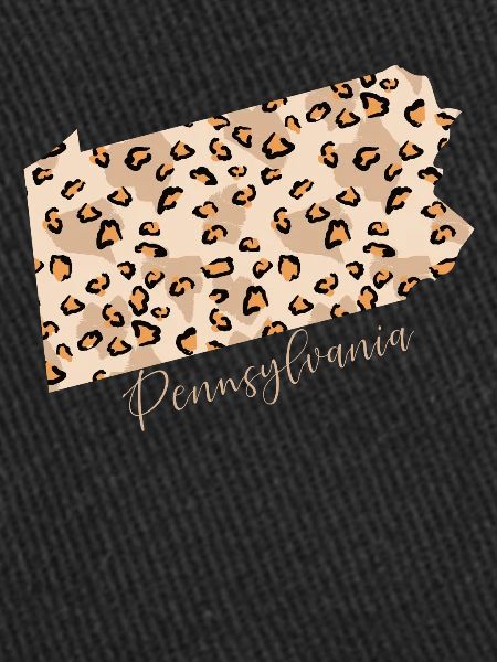 Pennsylvania Leopard-muster Karte