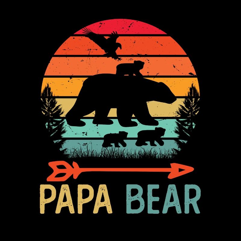 Daddy Bear Retro Vintage Humor Gift
