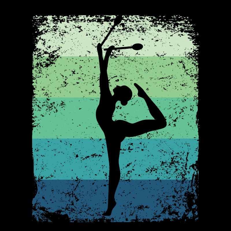 Gymnast Legs Retro Rhythmic Gymnastics
