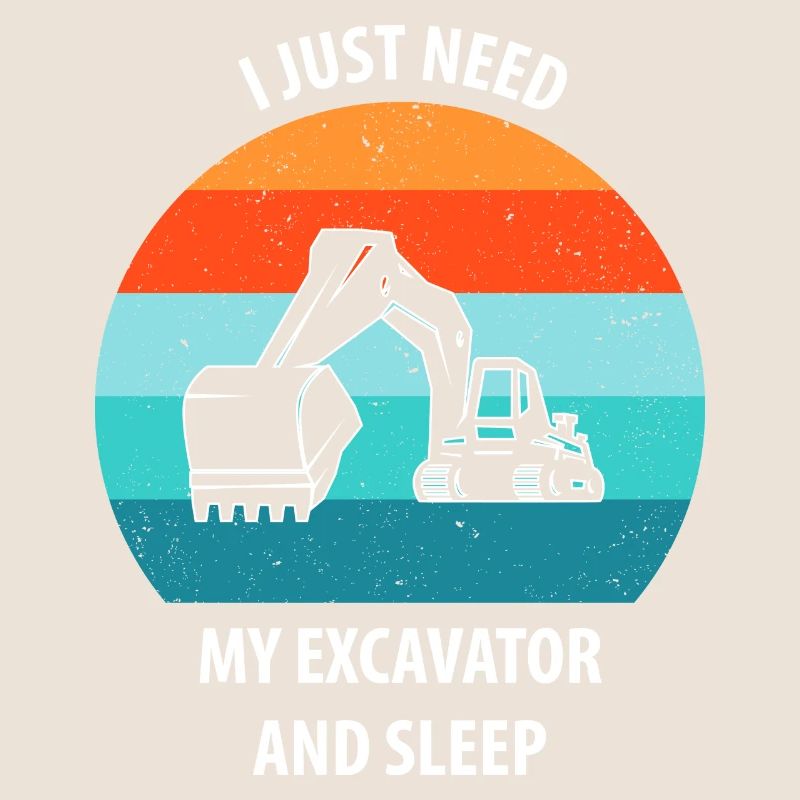 Bagger Baggerfahrer Baggerwagen