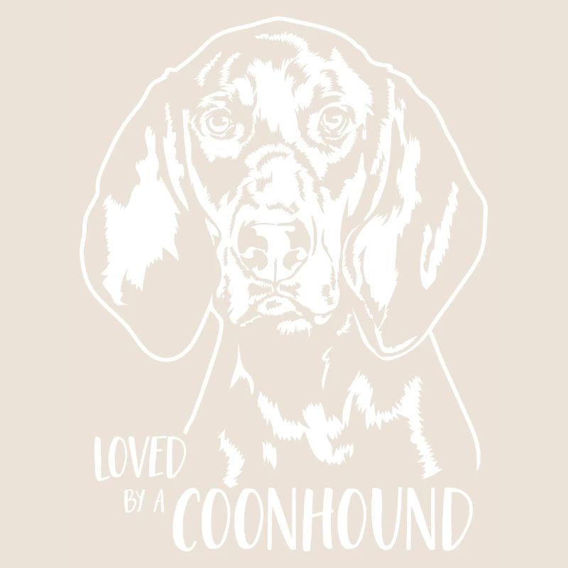 Aimé par un Coonhound noir et feu chassant Wilsigns