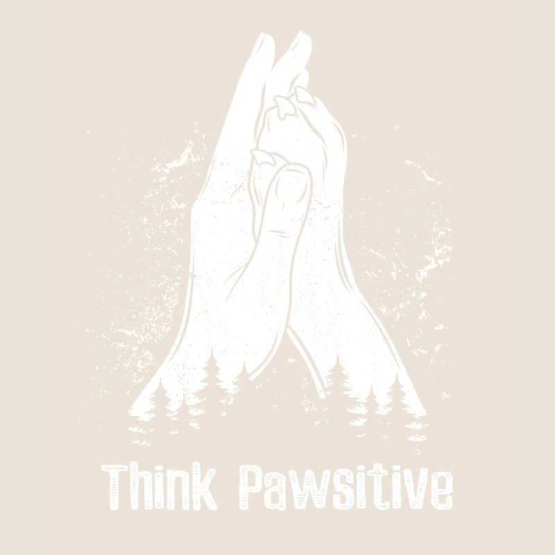 Think Pawsitive - Main + Patte de chien - High Five