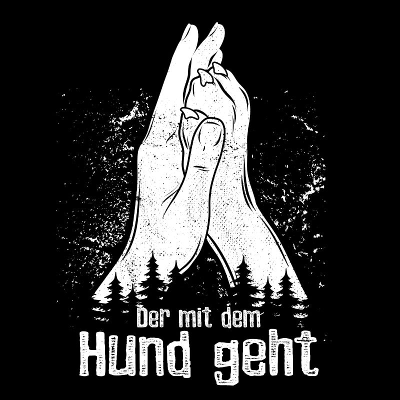 Der mit dem Hund geht - Hand + Hundepfote