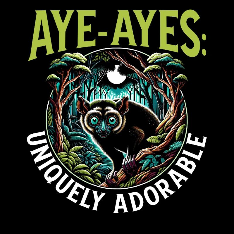 Aye Aye Lemur Cute Monkey Madagascar