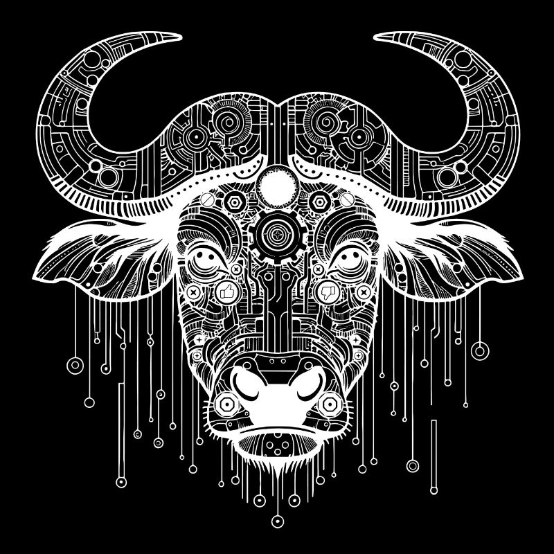 Biomechanical Buffalo - White Design