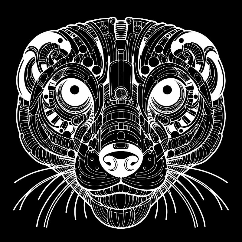 Suricate biomécanique - Design blanc