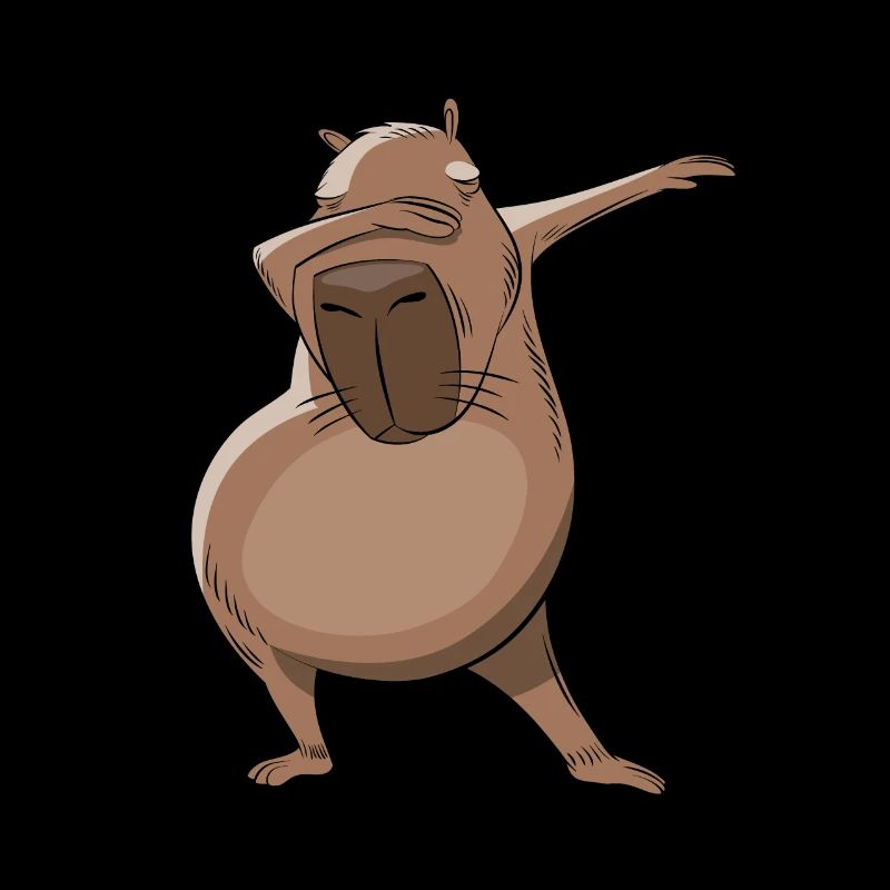 Don't worry be Capy - Capybara dabbing
