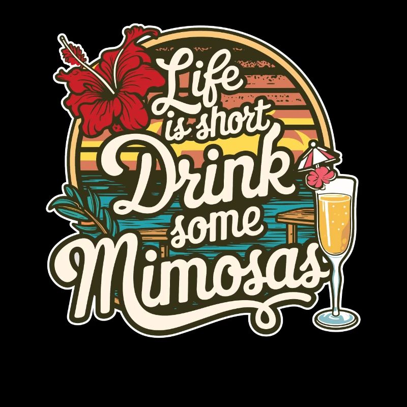 Das Leben ist kurz, trinken Sie einen Mimosas Lover Cocktail