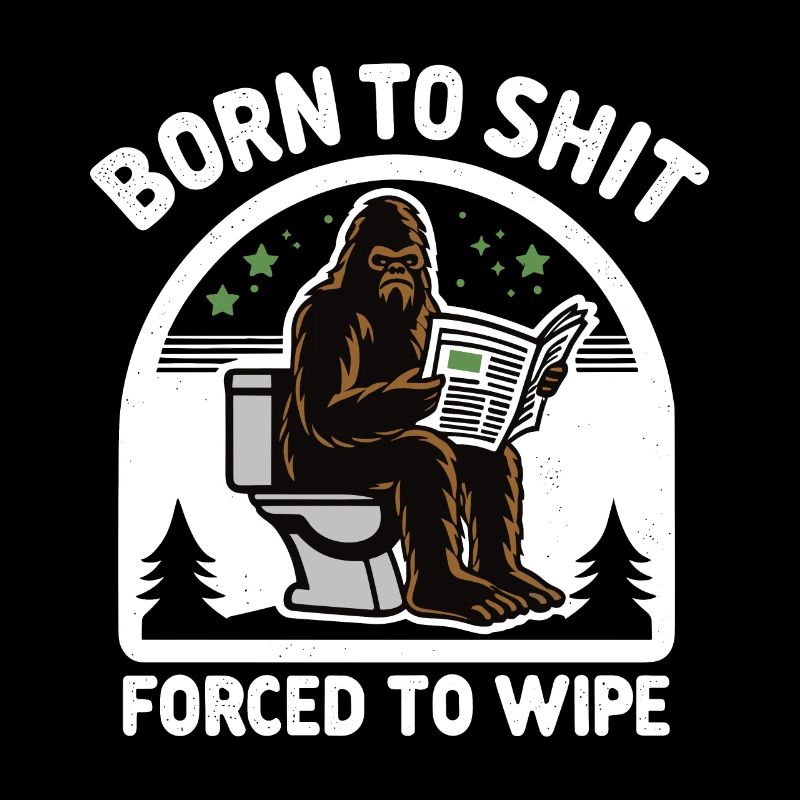Né pour chier forcé d’essuyer Sasquatch Caca Boys Gi