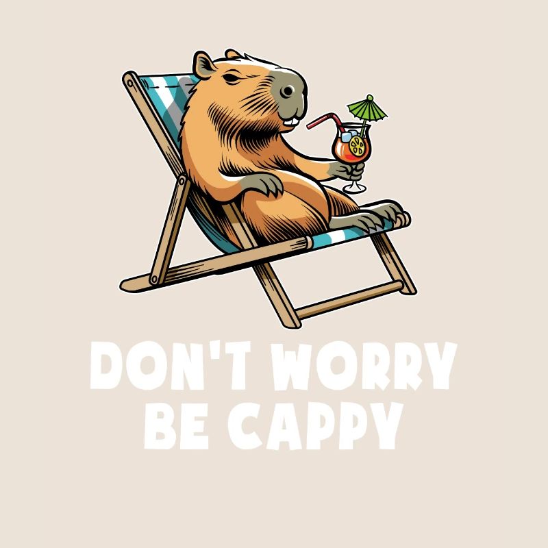 Ne vous inquiétez pas, soyez Cappy - Capybara - Vacances
