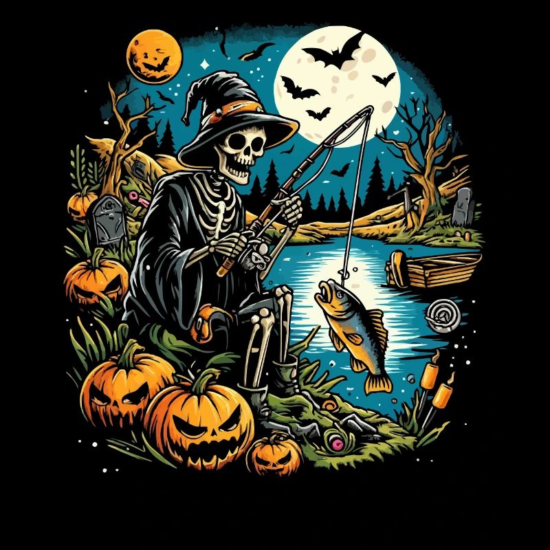 Drôle Halloween Costume Pêcheur Pêcheur