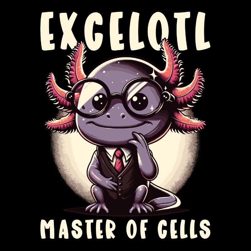 Excelotl Geeky Spreadsheet Axolotl