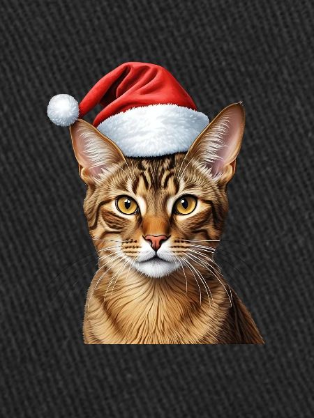 Chat abyssin de Noël