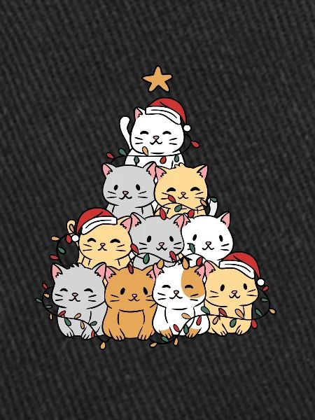 Chat Arbre de Noël