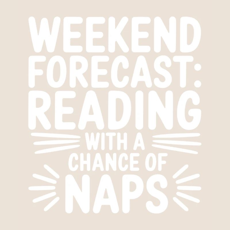 Wochenendvorhersage-Lesung mit der Möglichkeit eines Nickerchens