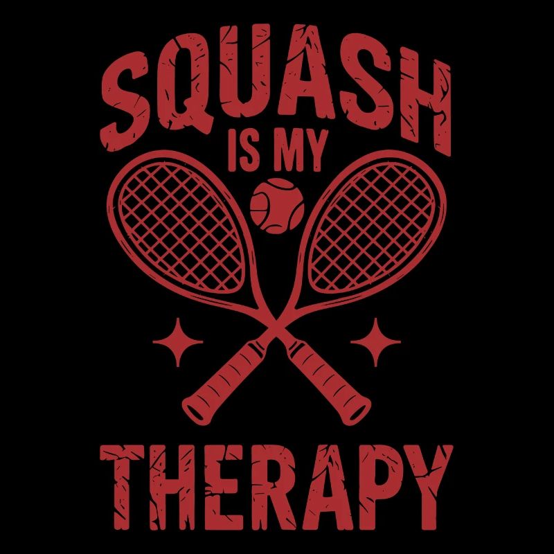 Squash is my Therapy Funny Squash Player