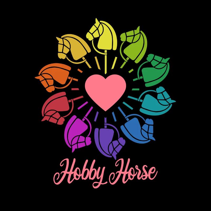Cheval de loisir - Cheval de loisir - Equitation - Arc-en-ciel