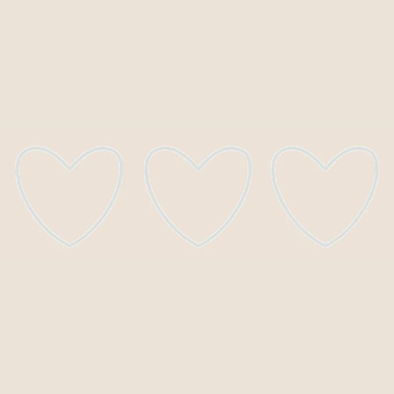 3 Coeurs - Blanc