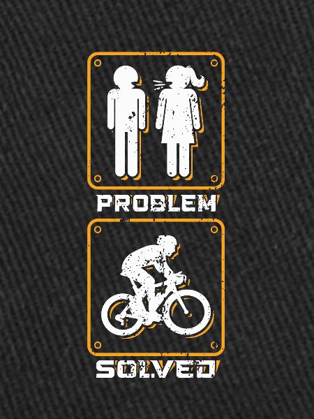 Lustiger Radfahrer