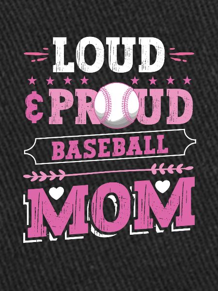 Laut und stolze Baseball-Mutter