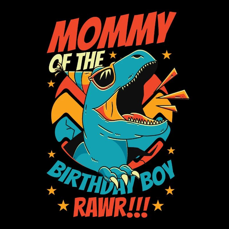Dinosaure Maman d’Birthday Boy