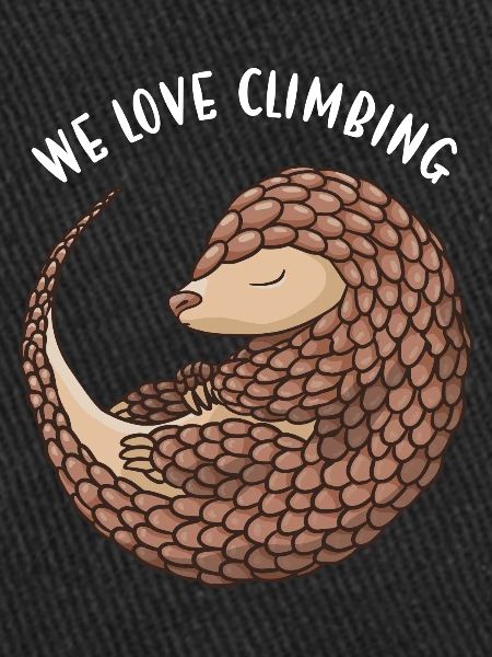 Nous aimons escalader pangolin