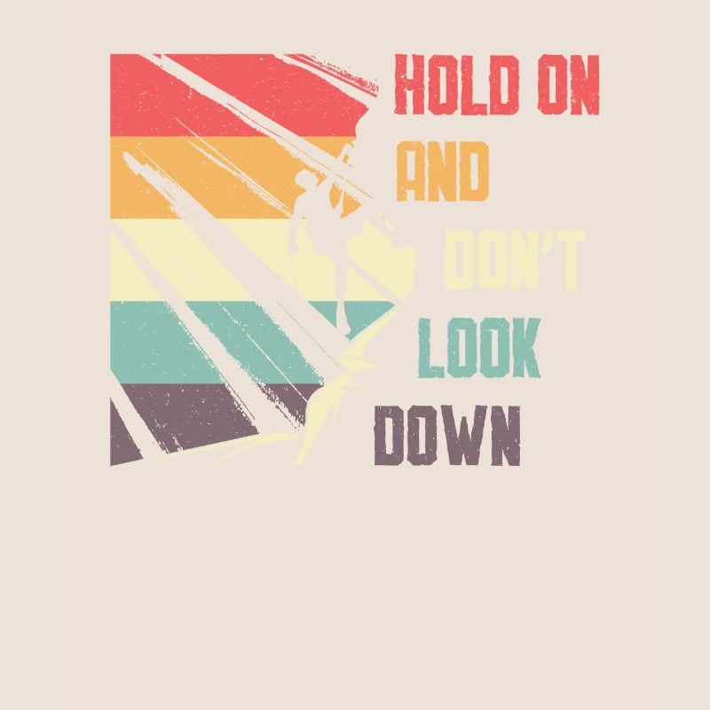 Ne regardez pas vers le bas le bloc, l’escalade.