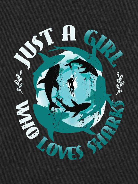 Fille qui aime les requins