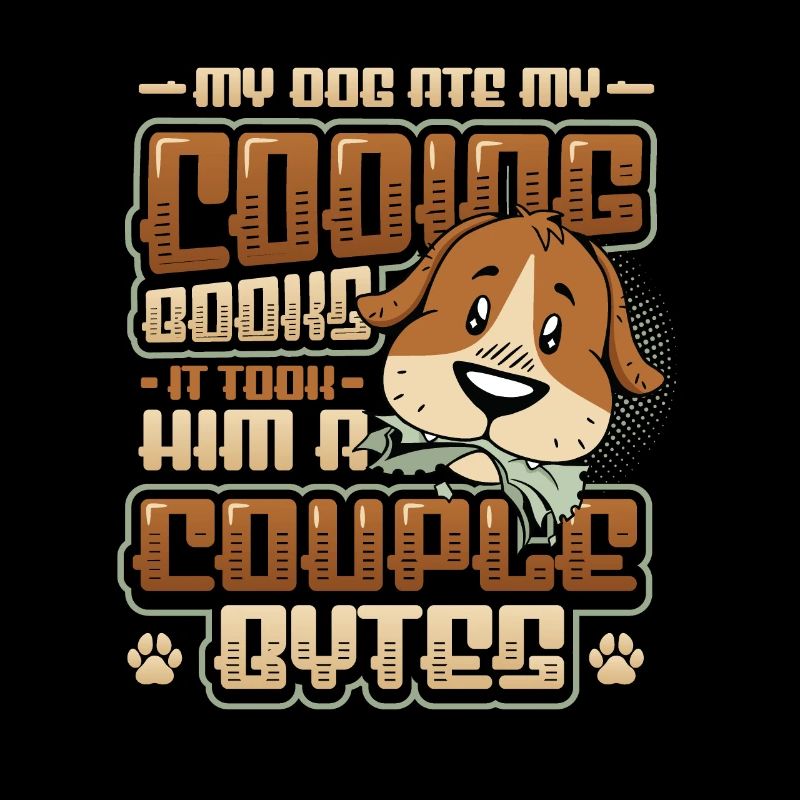 Dog Bytes Code Programmation de blagues informatiques