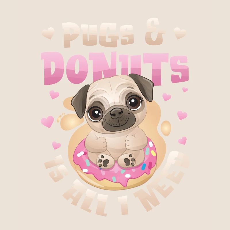 Mops Donut Lover Mädchen