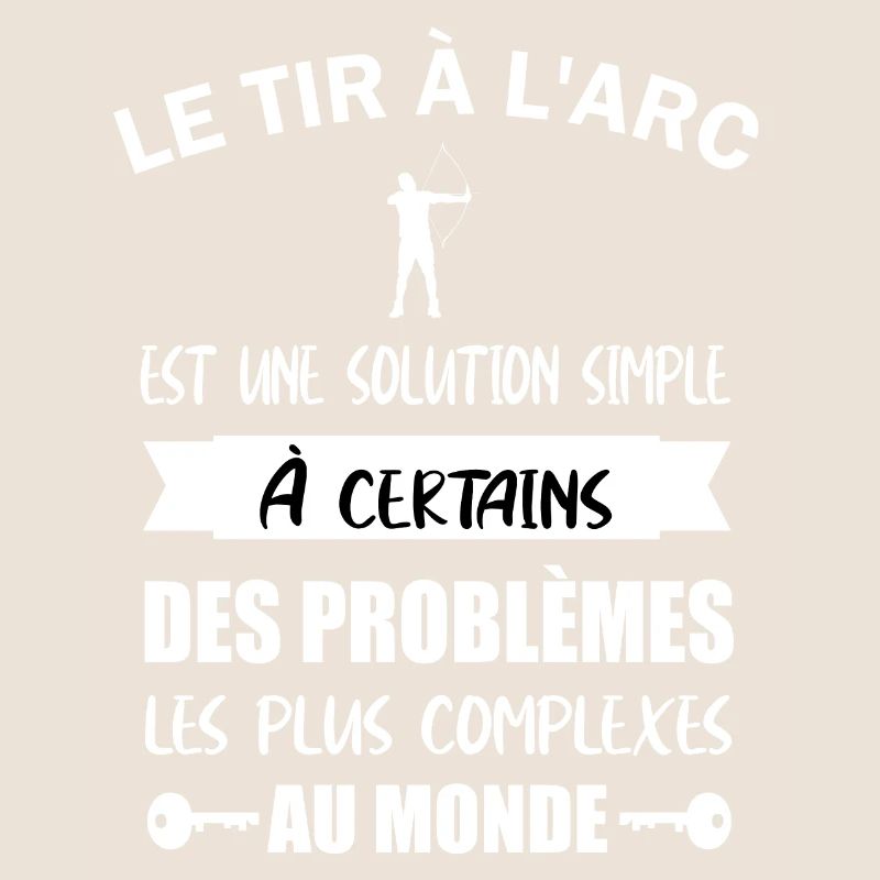 Le tir à l'arc est une solution simple t-shirt
