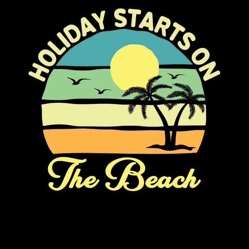 Les vacances commencent sur la plage - vacances d’été