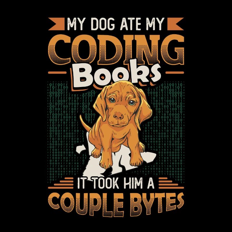 Hund Bytes Code Computer Witz Programmierung