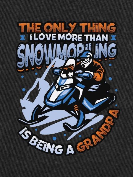 Snowmobiling Grandpa Snowmobile