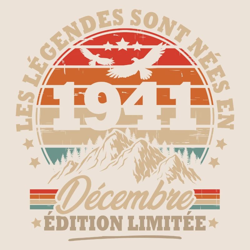 Geburtstagsgeschenk geboren im Dezember 1941