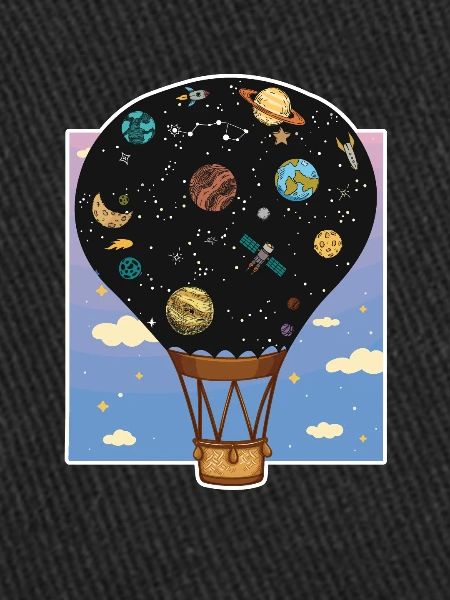 Montgolfière dans l’espace