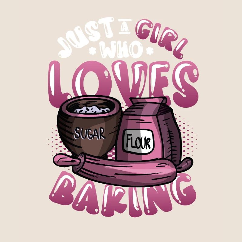 Nur ein Mädchen das backen liebt